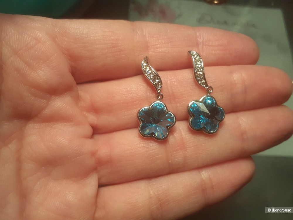 Серьги с кристаллами, Swarovski