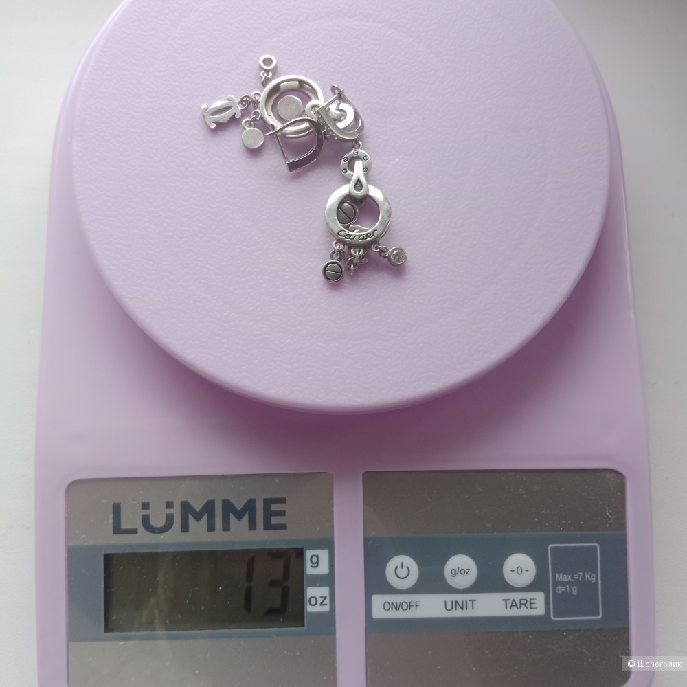 Серебряные серьги Cartier