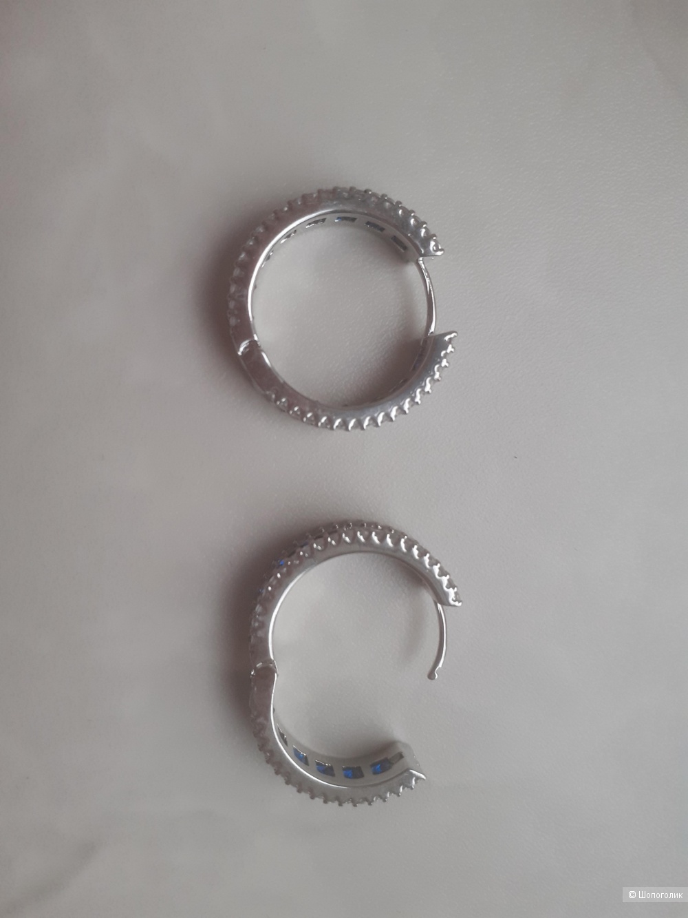 Серьги с сапфирами