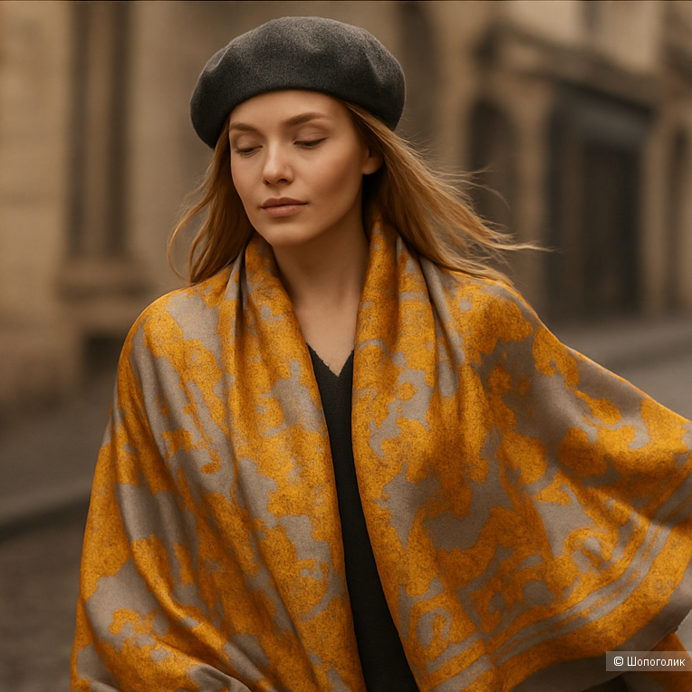 Шёлковый платок палантин 180*80 см, La Manik