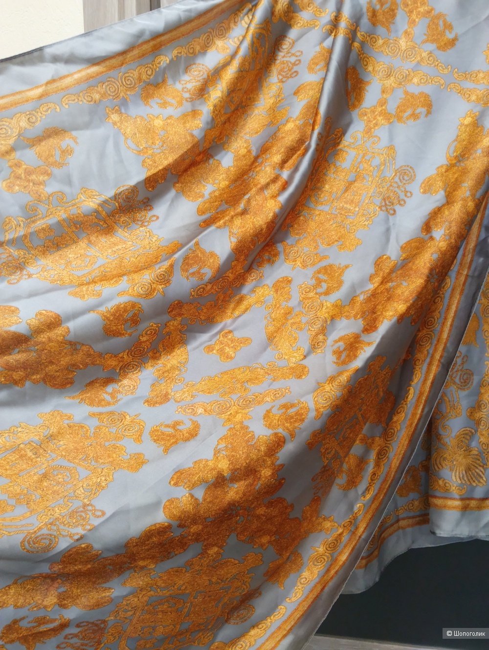 Шёлковый платок палантин 180*80 см, La Manik