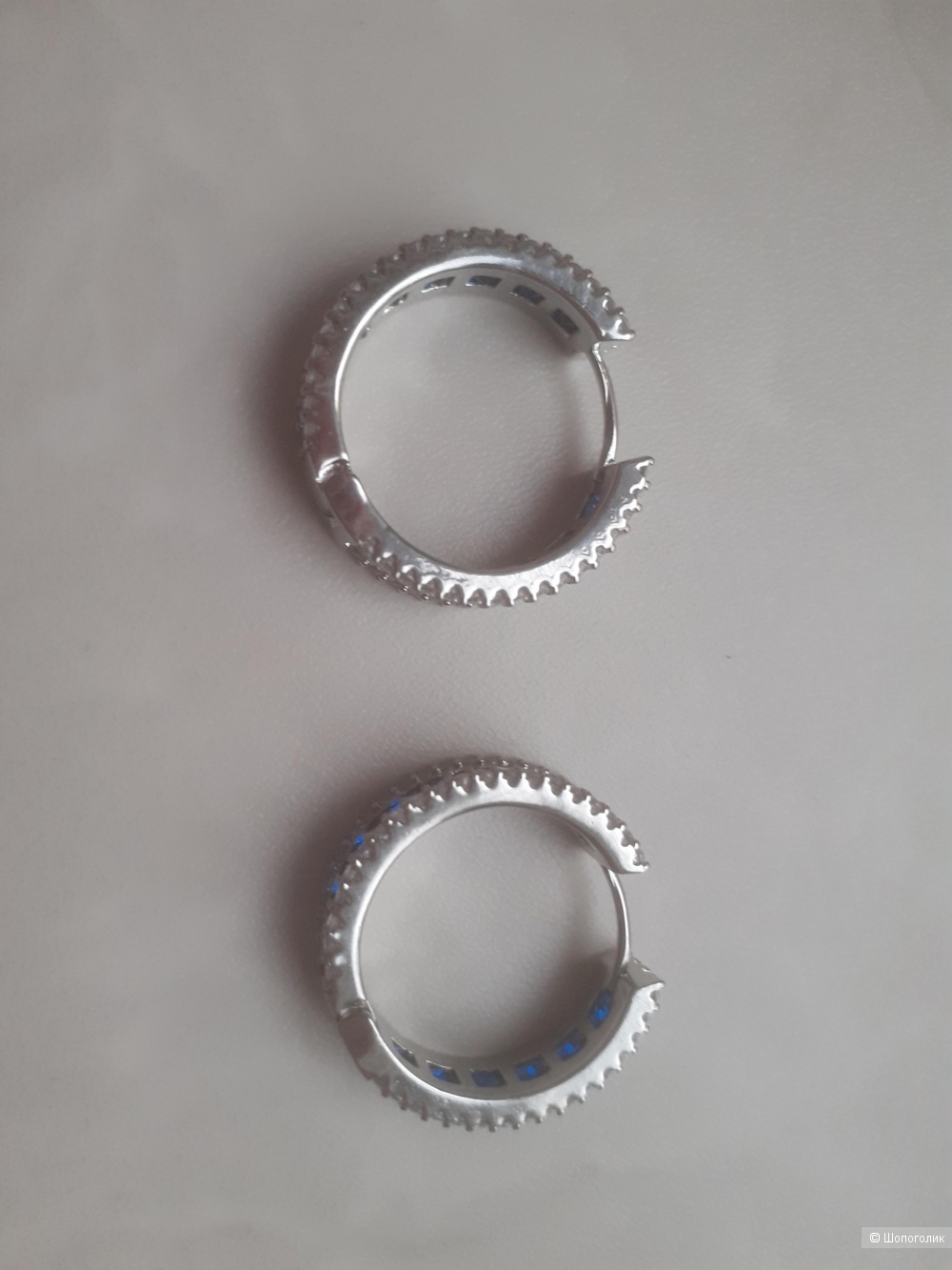 Серьги с сапфирами