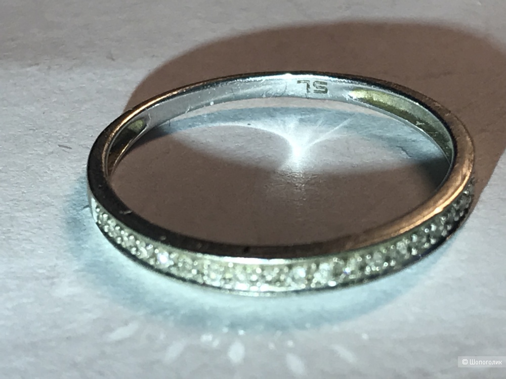 Кольцо золото , 15 размер