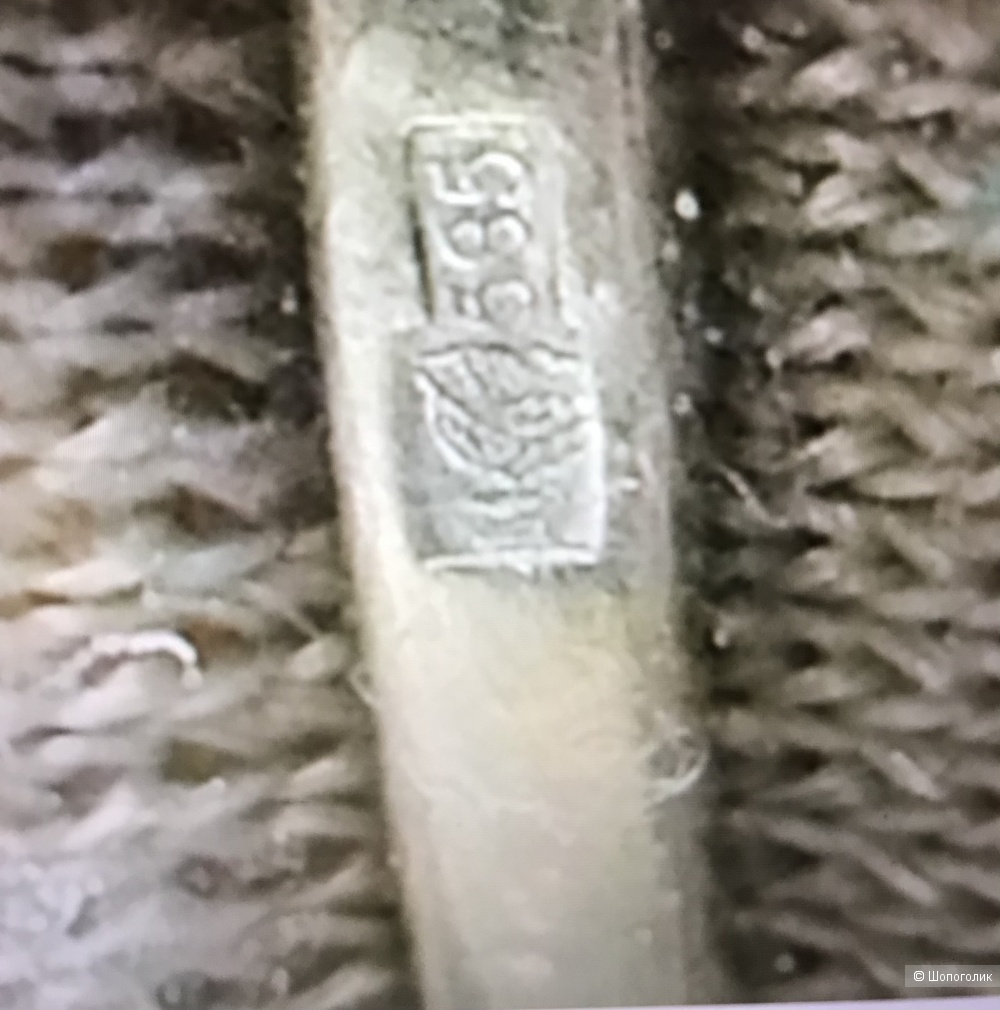 Кольцо золото , 15 размер