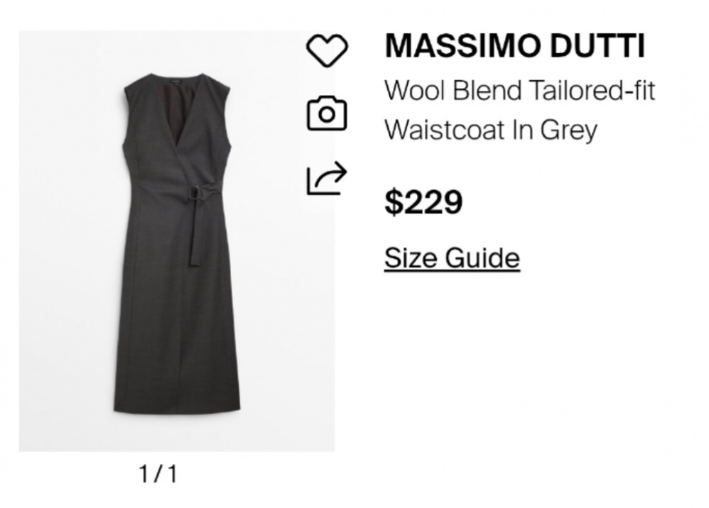 Платье жилет Massimo Dutti размер L