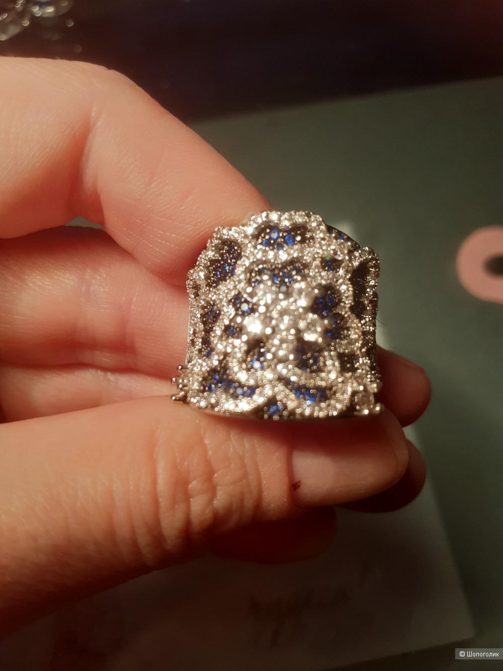 Кольцо шпинель, размер 17