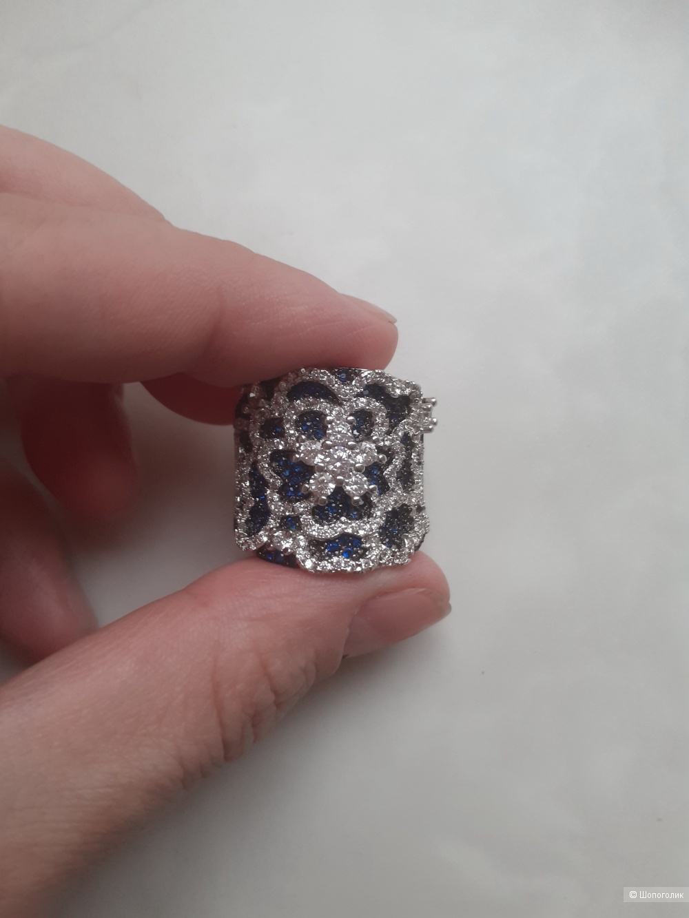 Кольцо шпинель, размер 17