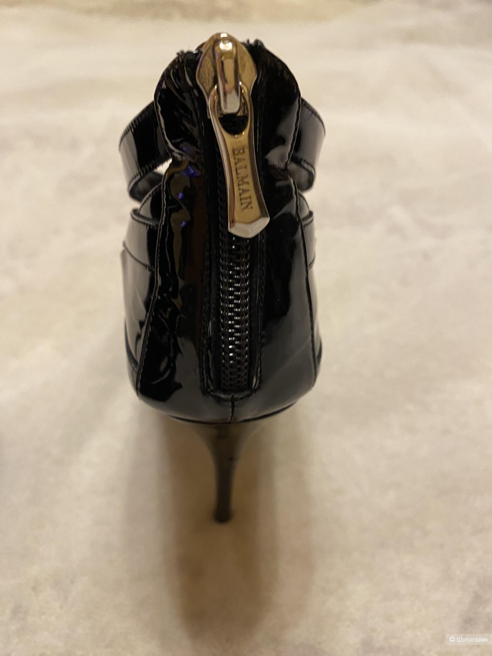 Ботильоны лаковые BALMAIN   36р.