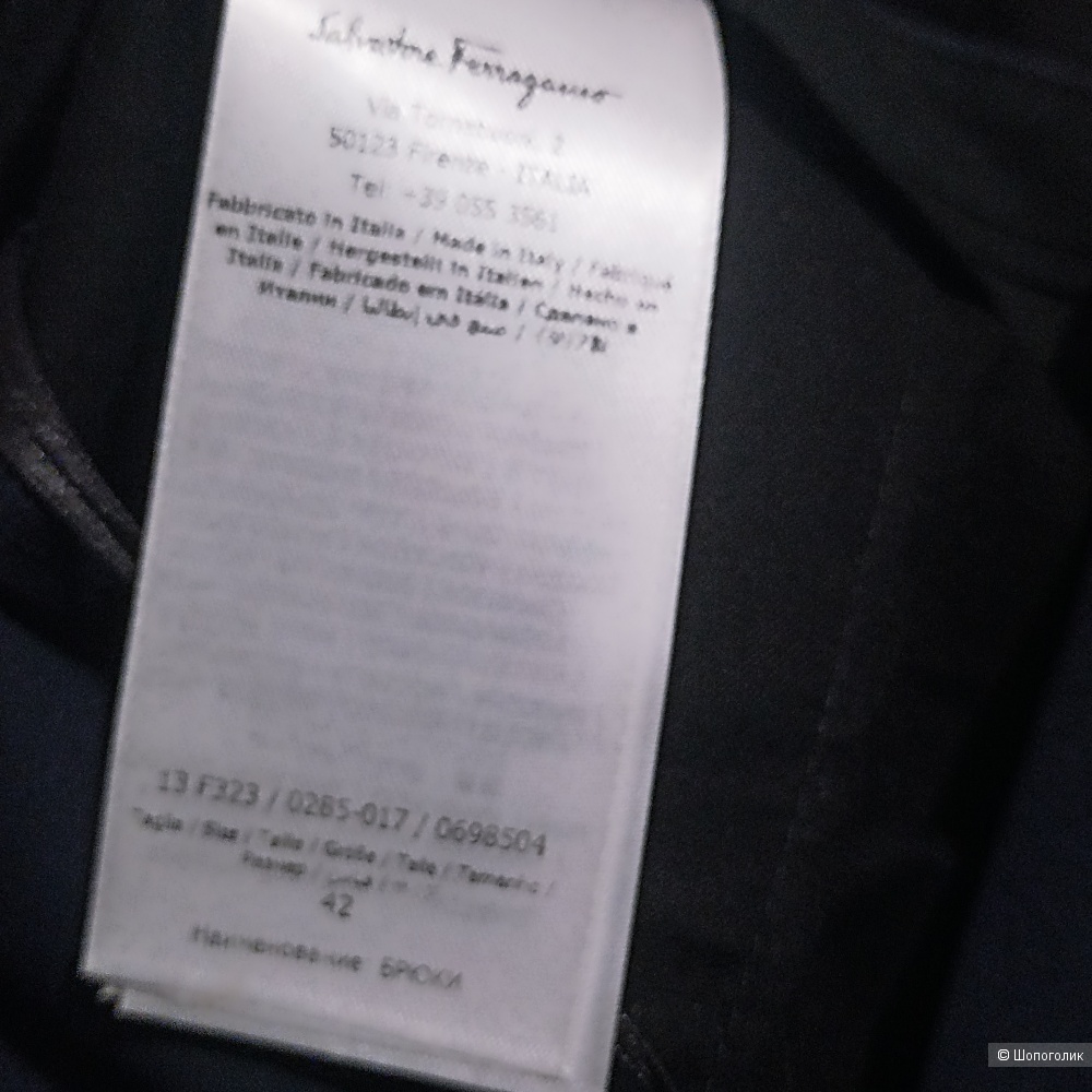 SALVATORE FERRAGAMO брюки р 44