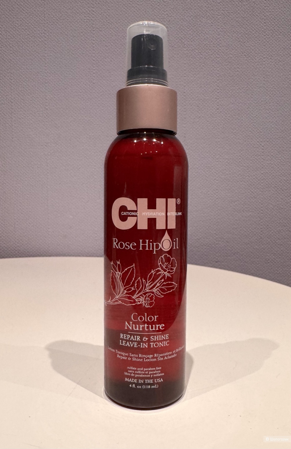 CHI Rose Hip Oil Repair & Shine Leave-In Tonic Лосьон тоник для волос 118 мл