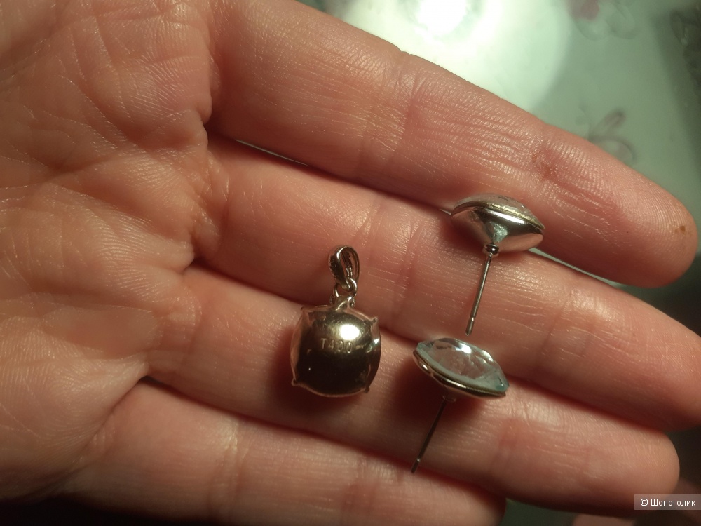 Комплект серьги и кулон, Swarovski