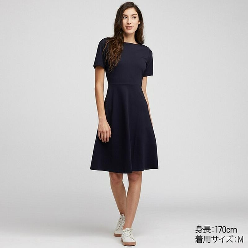 Платье Uniqlo из вискозы расклешеная юбка, S