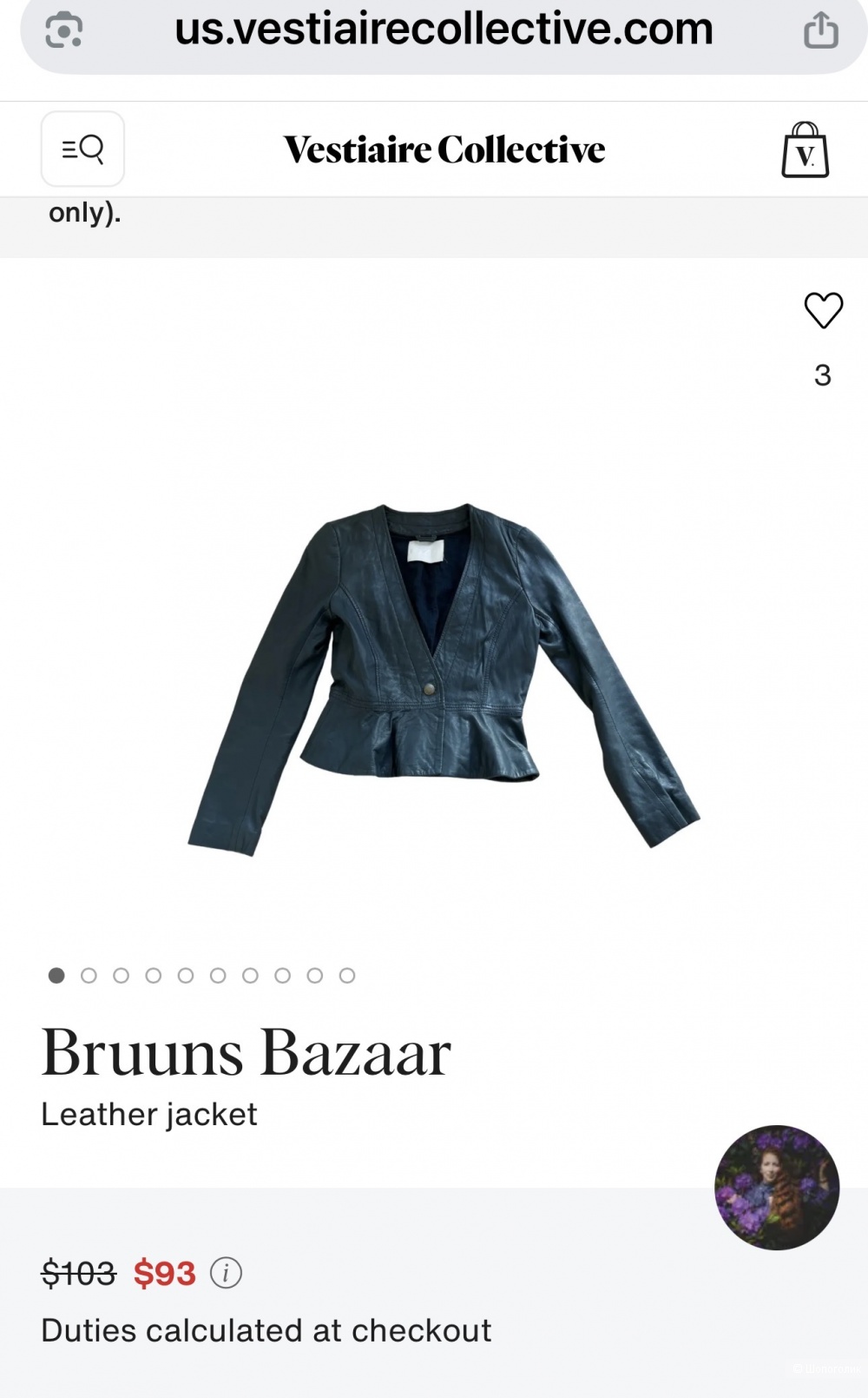 Куртка кожаная Brunns bazaar размер 34