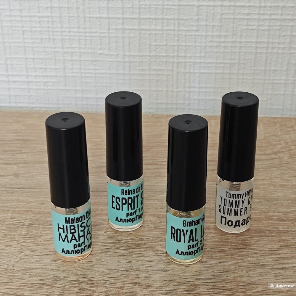 Набор эксклюзивных пробников парфюмерии - 4 шт