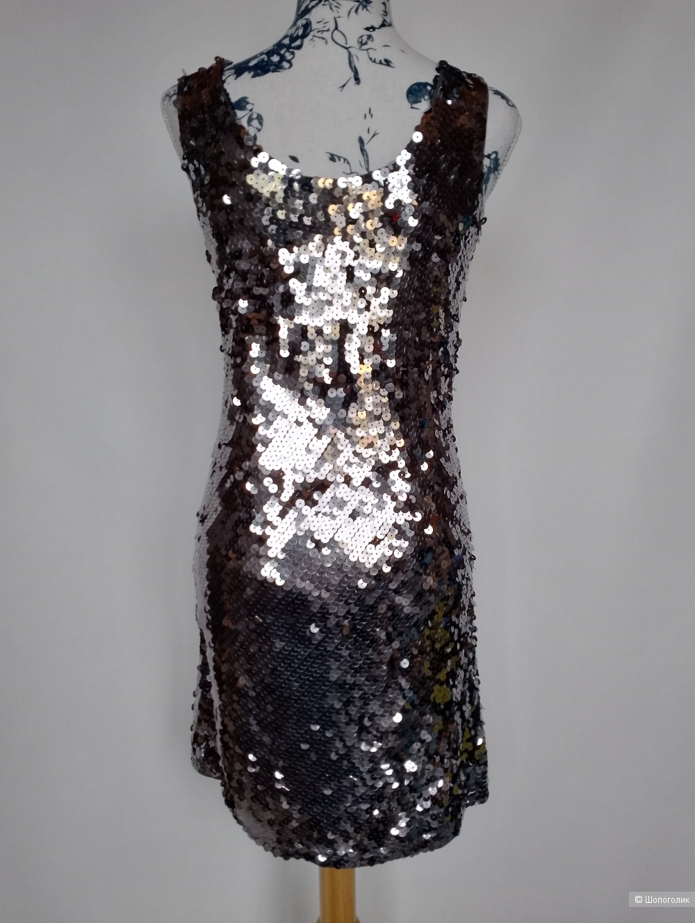 Платье мини пайетки rare