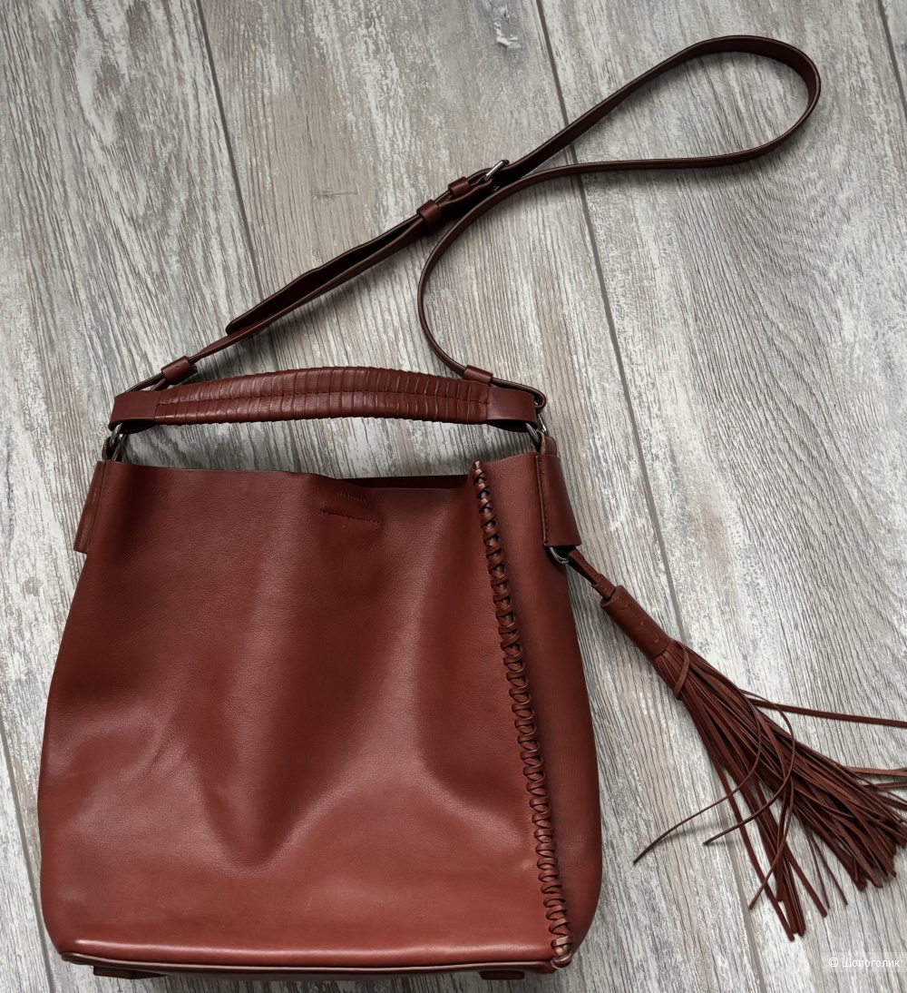 Сумка-тоут из натуральной кожи All Saints, one size