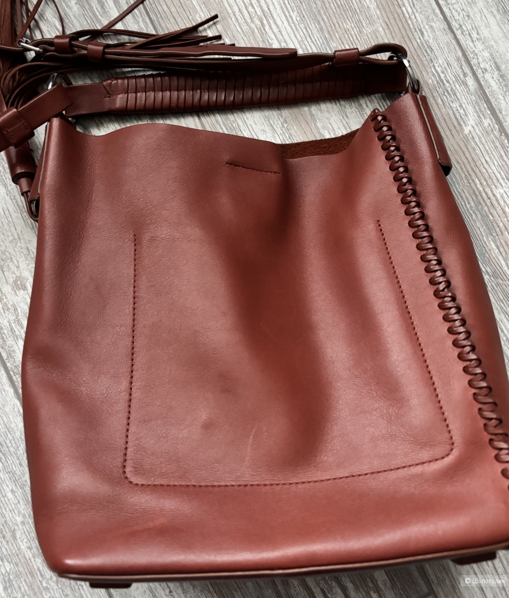 Сумка-тоут из натуральной кожи All Saints, one size