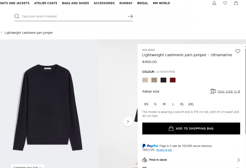 Max Mara базовый джемпер р 44