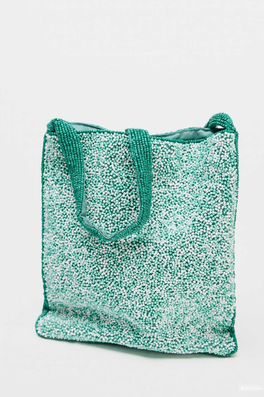 Мини-сумка Zara с вышивкой бисером рыбки