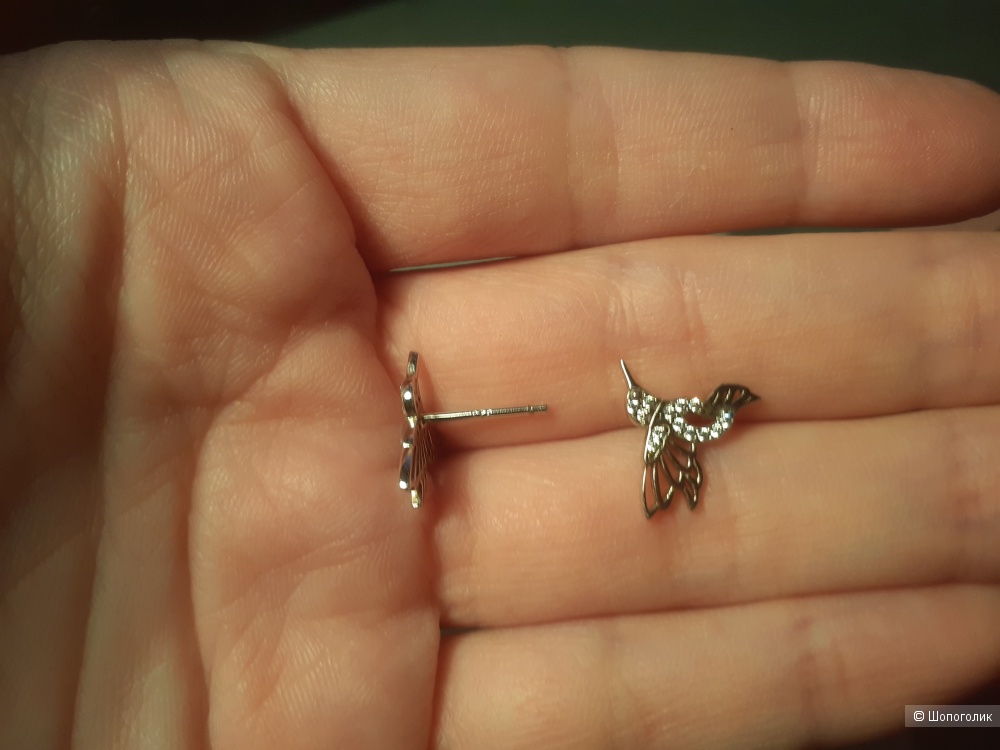 Серьги колибри