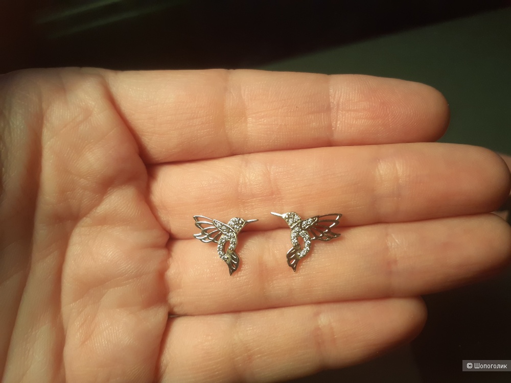 Серьги колибри