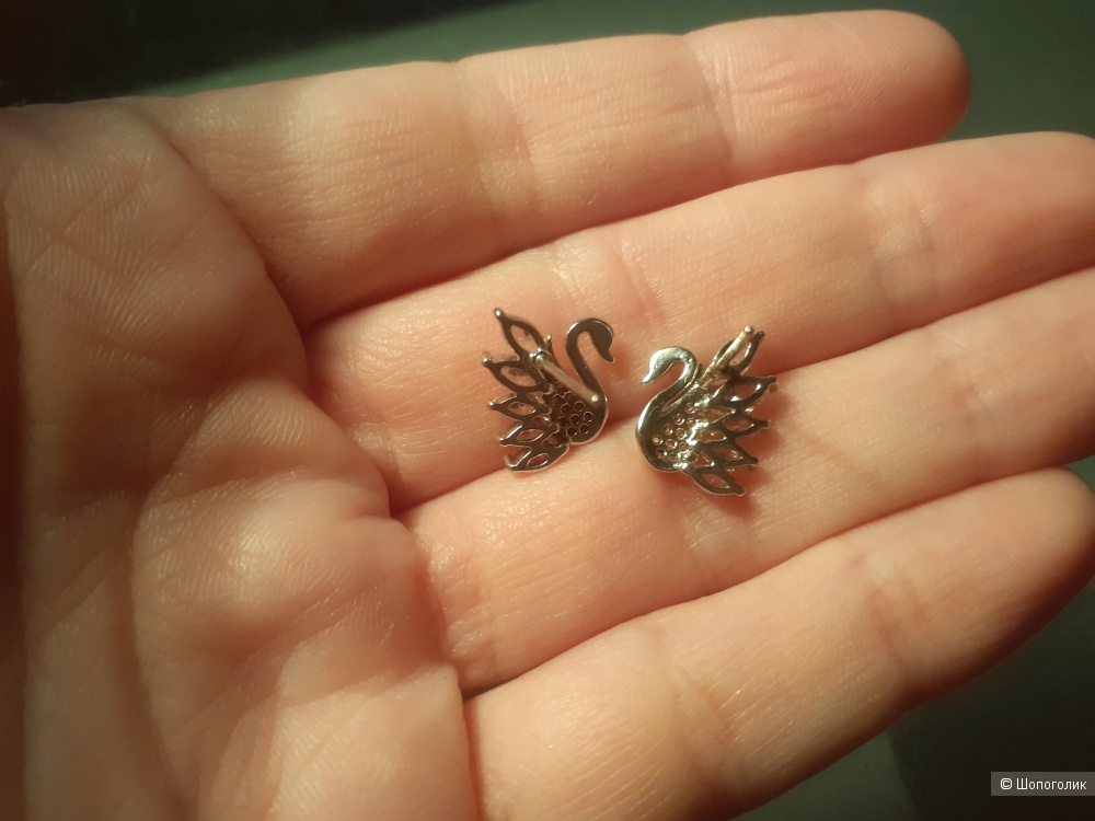 Серьги с цирконом