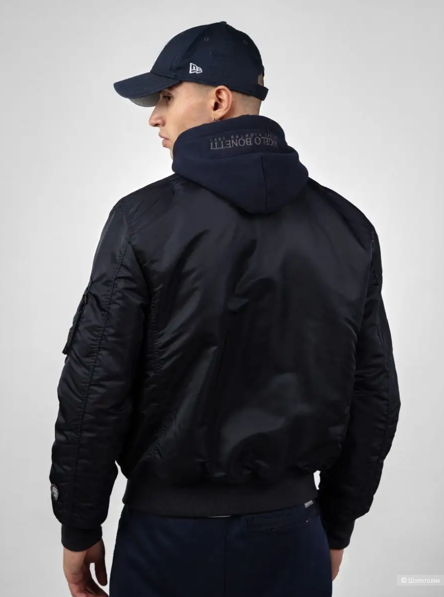 Куртка-бомбер утепленный с капюшоном Angelo Bonetti размер L (50-52)