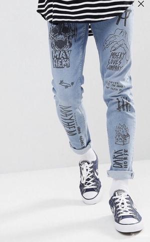 Джинсы спинни Asos, 32/34