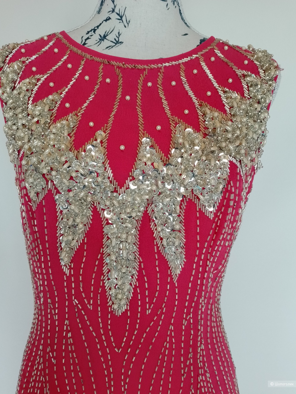 Платье расшитое бисером Maya , UK 10