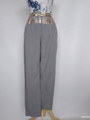 Брюки Max&Co серые с золотым поясом, 48