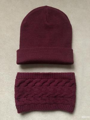 Шапка и снуд , one size.