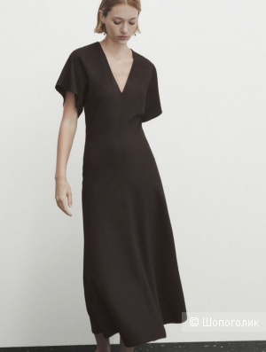 Платье Massimo Dutti с V вырезом , M