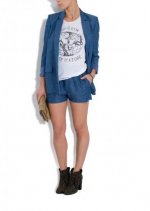 acne Blake chambray blazer and shorts.jpg