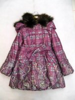 90902C-36A   TULLE&TULIP RED POLYESTER FOX HAIR JACKET SIZE 36 38 40 PRICE USD 70.jpg