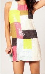 French Connection Rothko Sequin Dress_160_90_100% полиэстер.jpg