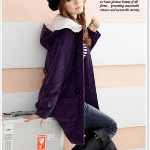 Front Two Pockets Single Breasted Coat Hooded Purple
Wholesale price US$ 23.25 
http://wholesale-dress.net/goods-1117696-Front-Two-Pockets-Single-Brea