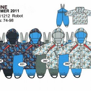 11212 robot
Курка и полукомбинезон. Ткань актив. Без утеплителя. От +5 на флисовую поддеву до большого плюса (прохладных летних вечеров). Ветро и влаг