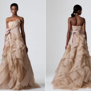 Vera Wang spring 2010 wedding, dress cocoa