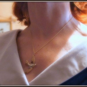 And Mary Swallow Necklace
