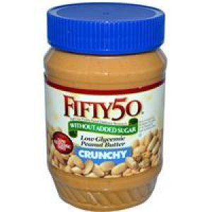 11 Fifty 50, Low Glycemic Peanut Butter, Crunchy, 18 oz (510 g)