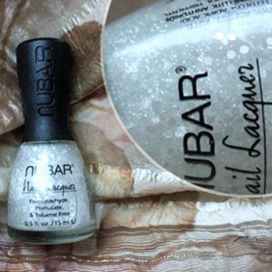 nubar white polka dot