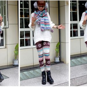 Леггинсы очень теплые, размер Л, маломерки на ОБ 90-94, на штанинах рисунок не совпадает по шву на 1,5 см, под пуховик ниже попы будет не заметно
400р