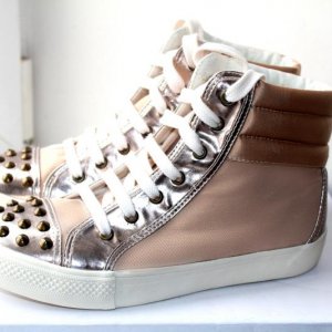 ASOS DUBSTEP Studded High Top Trainers