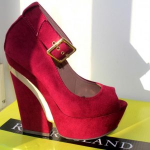 River Island Ankle Strap Wedges