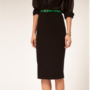 Обыкновенная юбка-карандаш стрейч. Нормально. Без ремня.