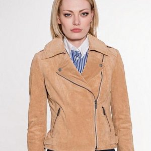 Tommy Hilfiger suede moto jacket