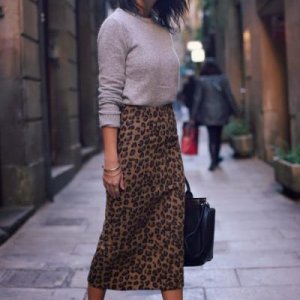 asos pencil skirt textured leopard print style in lima panel shoes