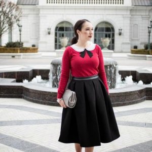 asos full skirt in black vince camuto gray clutch 2