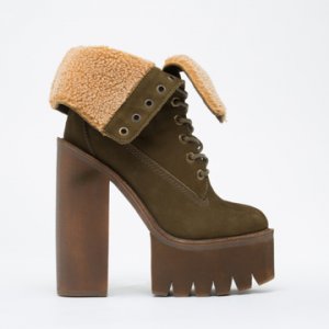 Jeffrey Campbell shoes In Charge (Khaki Nubuck) 010604