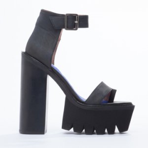 Jeffrey Campbell shoes Fabrizio (Black Distressed) 010604